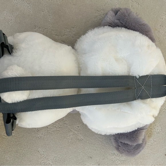 Kawaii Usagi Bunny Stuffed Animal white Gray Backpack soft cute Lolita anime - Picture 9 of 10